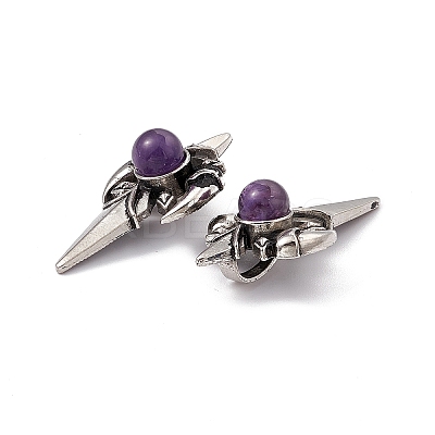 Natural Amethyst Pendants KK-A173-16AS-01-1