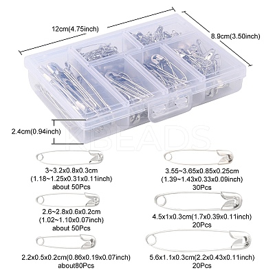 6 Styles Iron Safety Pins NEED-YW0001-06-1