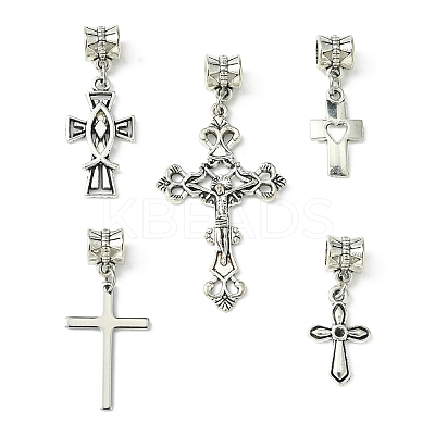 Tibetan Style Alloy European Dangle Charms PALLOY-JF02389-1