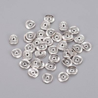 Tibetan Style Wavy Spacer Beads X-TIBEP-A11067-AS-FF-1