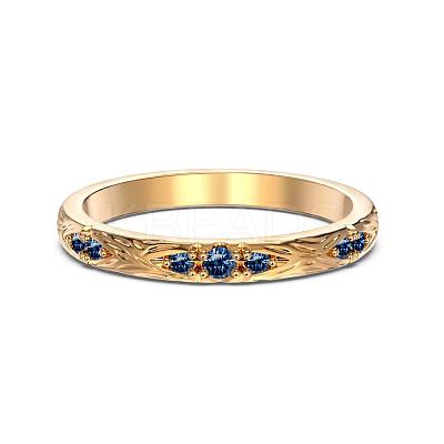925 Sterling Silver Micro Pave Cubic Zirconia Finger Rings for Women RJEW-F180-04G-1