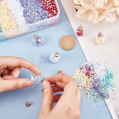 DIY Glass Pendant Making Kits DIY-CA0001-38-1