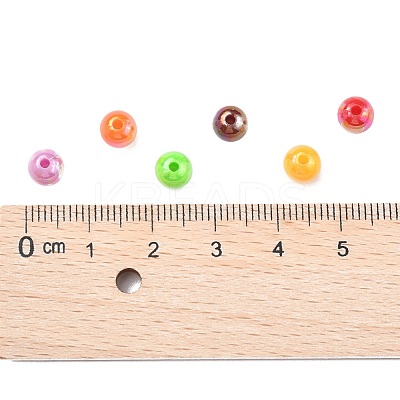 Opaque Acrylic Beads X-PL424-1