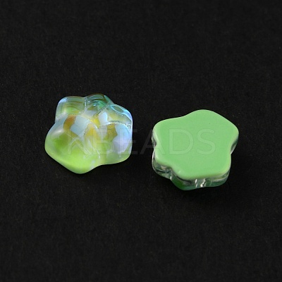 Paw Print Resin Cabochons MRMJ-WH0012-35F-1
