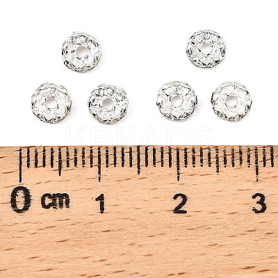 Brass Grade B Rhinestone Spacer Beads RSB032-B01-1