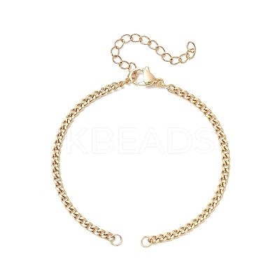 3MM 304 Stainless Steel Twisted Chain Bracelet Making AJEW-JB01440-01-1