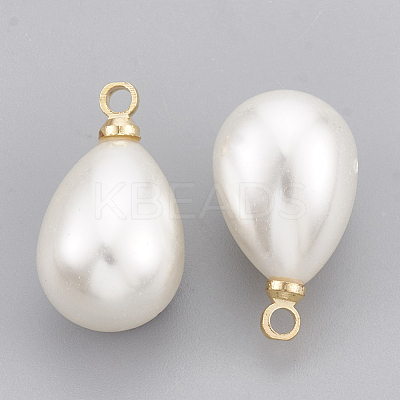 ABS Plastic Imitation Pearl Pendants KK-T035-63-1