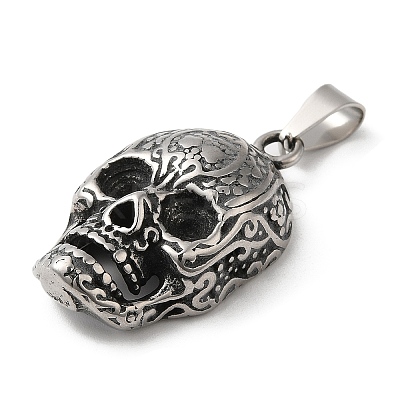 304 Stainless Steel Pendants STAS-Z045-03C-AS-1