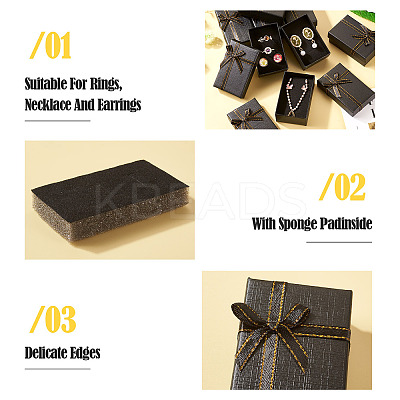 Cardboard Paper Storage Ring Boxes with Velvet Inside CON-TAC0008-02-1