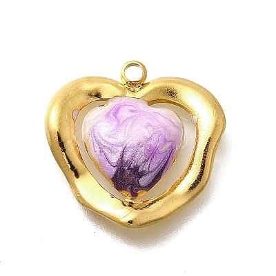 304 Stainless Steel Enamel Pendants LS-STAS-Q347-15G-01-1