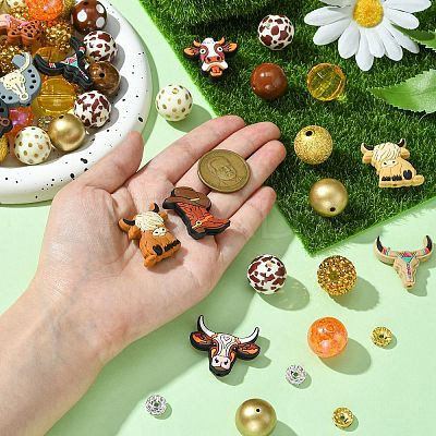 80Pcs DIY Cowboy Theme Findings Beads Kits DIY-CJ0002-48-1
