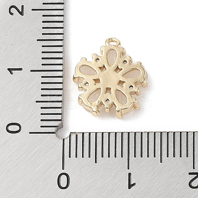 Brass Micro Pave Cubic Zirconia Charms KK-G491-26G-05-1