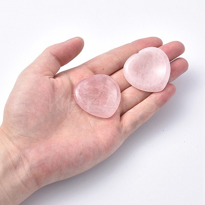 Natural Rose Quartz Thumb Worry Stone LS-G-N0325-01H-1