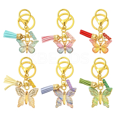 Acrylic & Alloy Enamel Keychain KEYC-FS00026-04-1