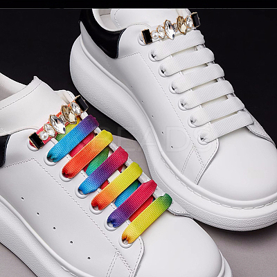 16Pcs 8 Styles Alloy Shoe Lace Buckle Clips FIND-FH0007-90-1