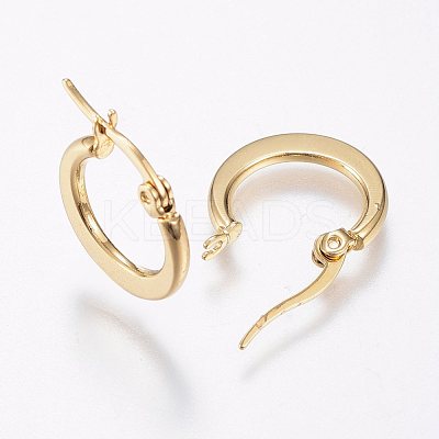 304 Stainless Steel Hoop Earrings X-EJEW-F105-24G-1