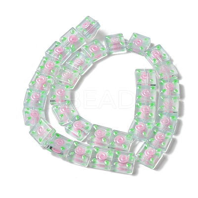 Transparent Glass Beads Strands LAMP-K037-11G-1
