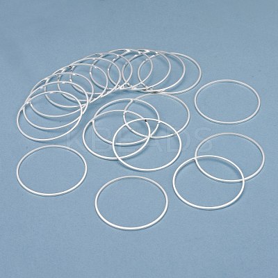 Brass Linking Rings KK-Y003-03K-S-1