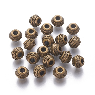 Tibetan Antique Bronze Metal Spacer Beads LS-MLF0586Y-1