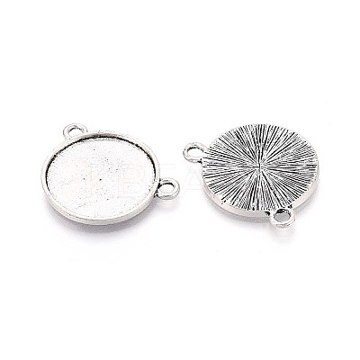 Tibetan Style Alloy Pendant Cabochon Settings PALLOY-N179-01AS-1