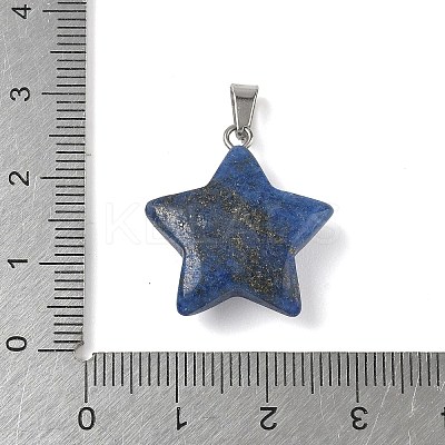 Dyed Natural Lapis Lazuli Pendants G-P599-06P-01-1