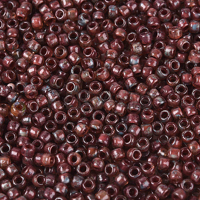 Picasso Cylinder Glass Seed Beads SEED-N011-01E-1