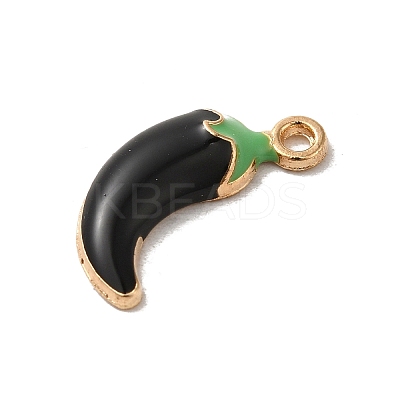 Rack Plating Alloy Enamel Pendants ENAM-P254-02KCG-02-1