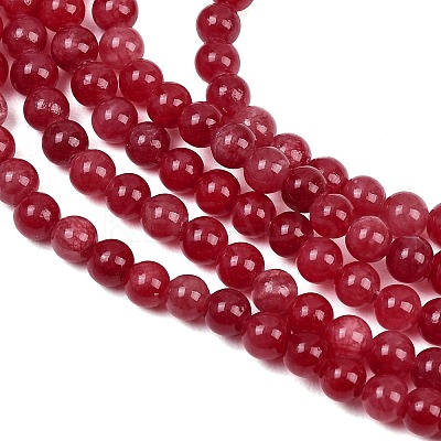 Natural Dyed Marble Beads Strands G-D315-A01-05-4mm-1