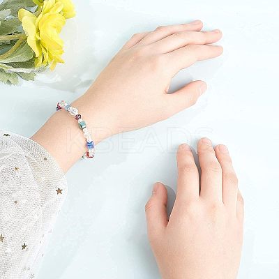 DIY Stretch Bracelets Making EGLA-NB0001-14-1