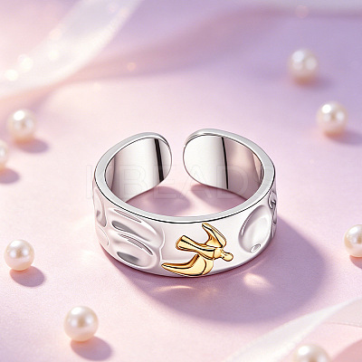 Brass Cuff Open Rings for Women WGD6E97-01-1