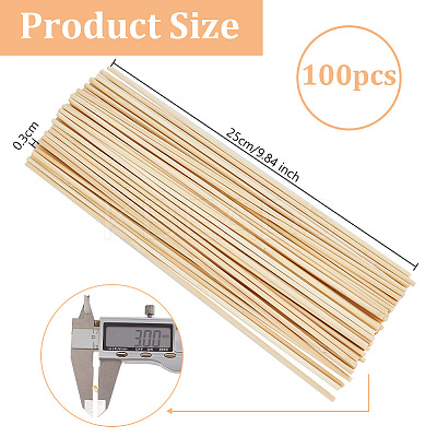 Round Bamboo Sticks LS-WOOD-WH0030-83C-1