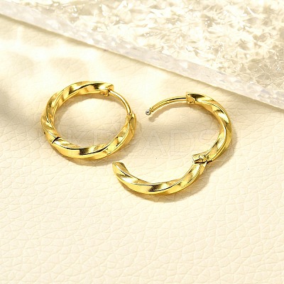 304 Stainless Steel Hoop Earrings for Women EJEW-M068-14G-02-1