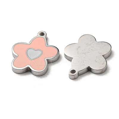 304 Stainless Steel Enamel Charms STAS-L022-017P-1