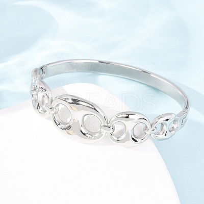 304 Stainless Steel Hinged Bangles for Women BJEW-F527-03P-1