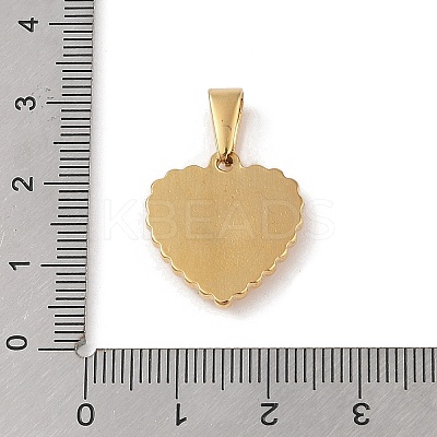 PVD Vacuum Plating 304 Stainless Steel Pendants STAS-R232-15D-G-1