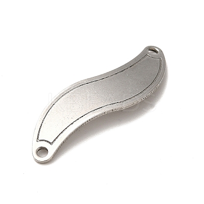 Non-Tarnish 201 Stainless Steel Connector Charms STAS-D244-11P-1