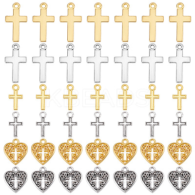 120Pcs 6 Style Alloy Pendants FIND-PH0006-10-1