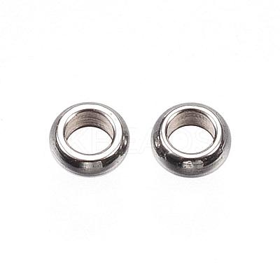 Tarnish Resistant 201 Stainless Steel Spacer Beads STAS-D448-030P-1