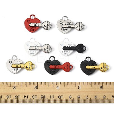 10 Sets Spray Painted Alloy Split Pendants FIND-FS0004-22-1