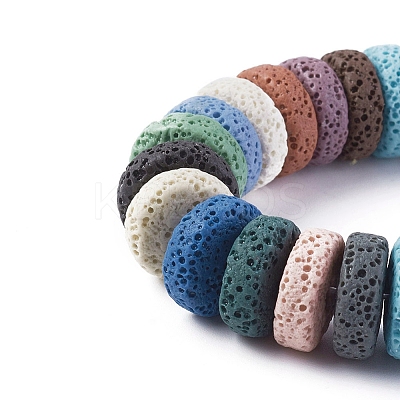 Natural Lava Rock Beads Strands G-F671-02B-05-1