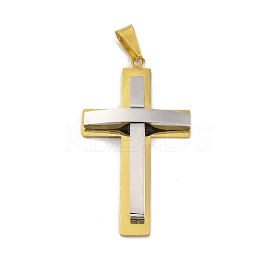 PVD Vacuum Plating 304 Stainless Steel Big Pendants STAS-Z080-01GP-1