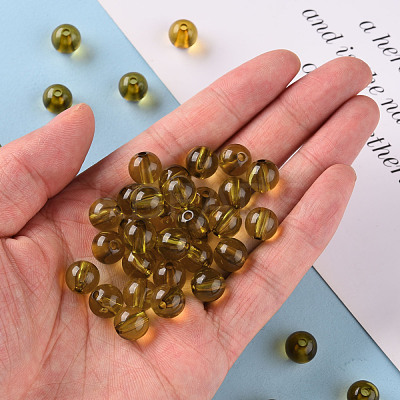 Transparent Acrylic Beads MACR-S370-A10mm-737-1