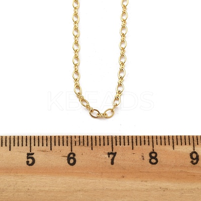 Brass Cable Chain Necklaces for Women NJEW-D302-20G-1