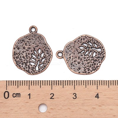 Tibetan Style Alloy Pendants TIBEP-A14120-R-FF-1