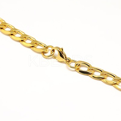 304 Stainless Steel Curb Chain/Twisted Chain Necklaces STAS-A028-N131G-1