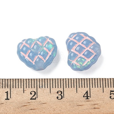 Translucent Resin Waffle Beads RESI-D312-01B-03-1