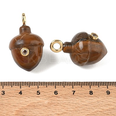 Natural Tiger Eye Pendants GG-CBA105B-04M-G-1