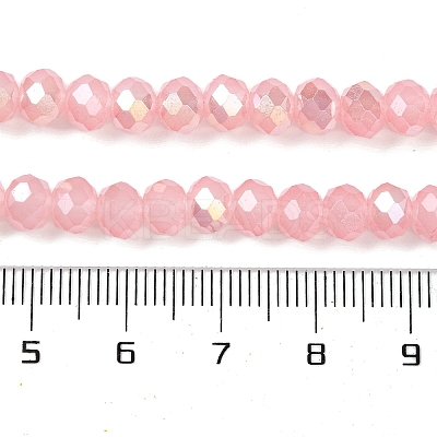 Baking Electroplate Glass Beads Strands DGLA-A039-J8mm-B08-1