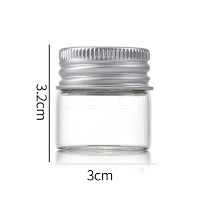 Clear Glass Bottles Bead Containers CON-WH0085-75A-01-1