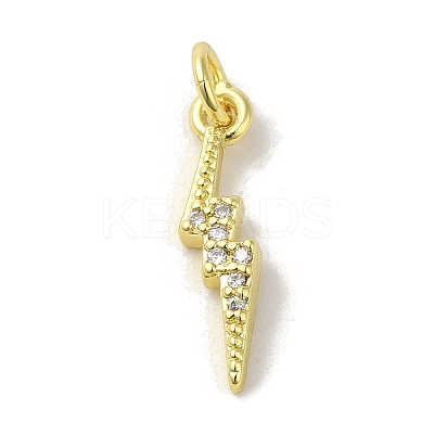 Brass Micro Pave Cubic Zirconia Pendants KK-M283-29A-01-1